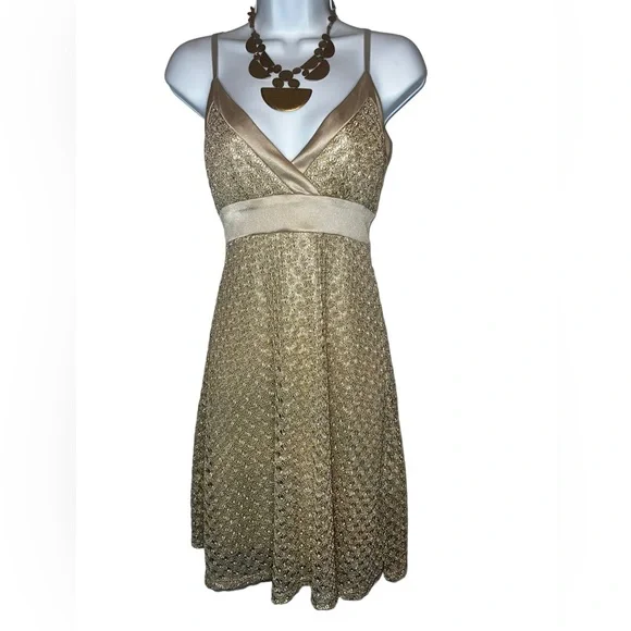 gold jacket dress Nadine Merabi Elysia Gold Dress 2 main image 0